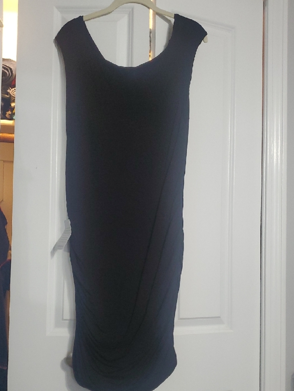 Felicity & Coco Sleeveless Black Cowl Neck Midi Dress - Picture 6 of 8